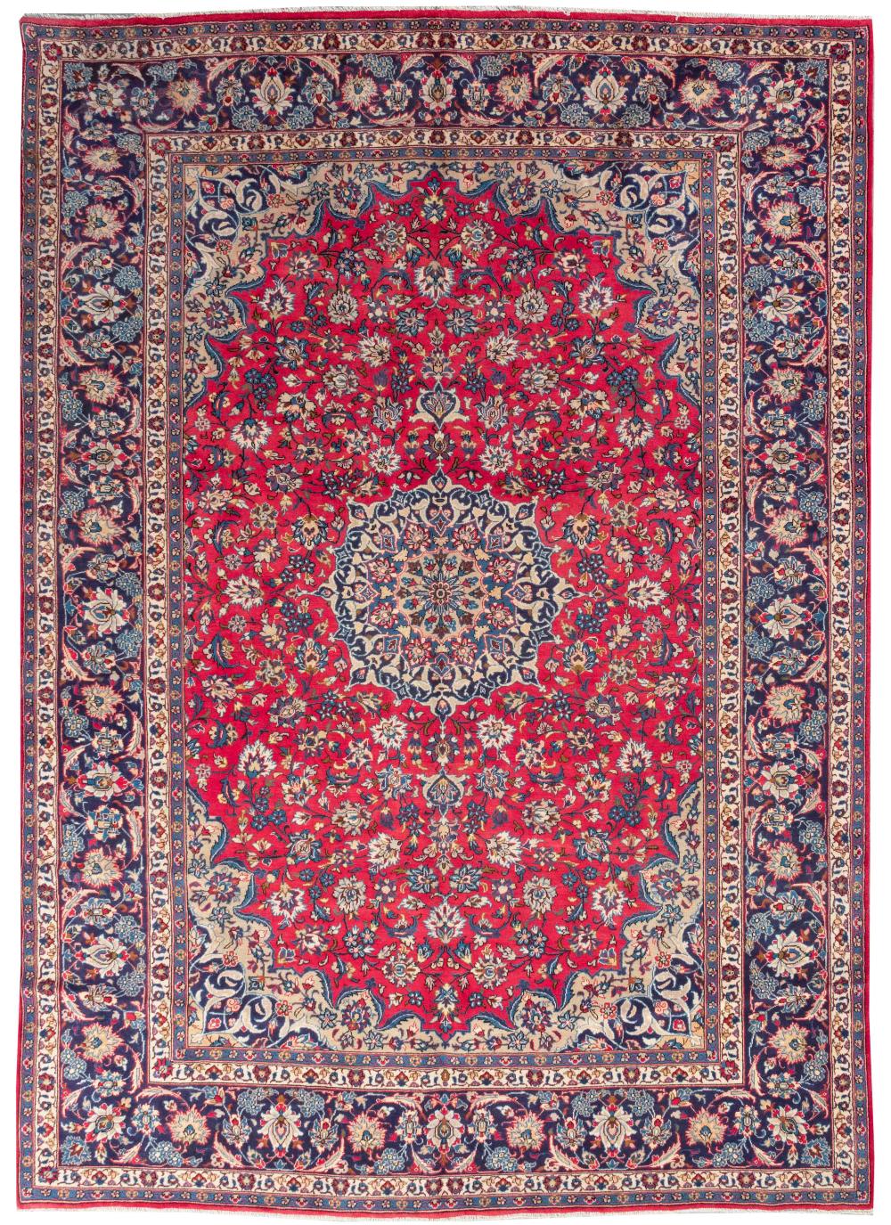 ORIENTAL RUG: ISPHAHAN 9'7" X