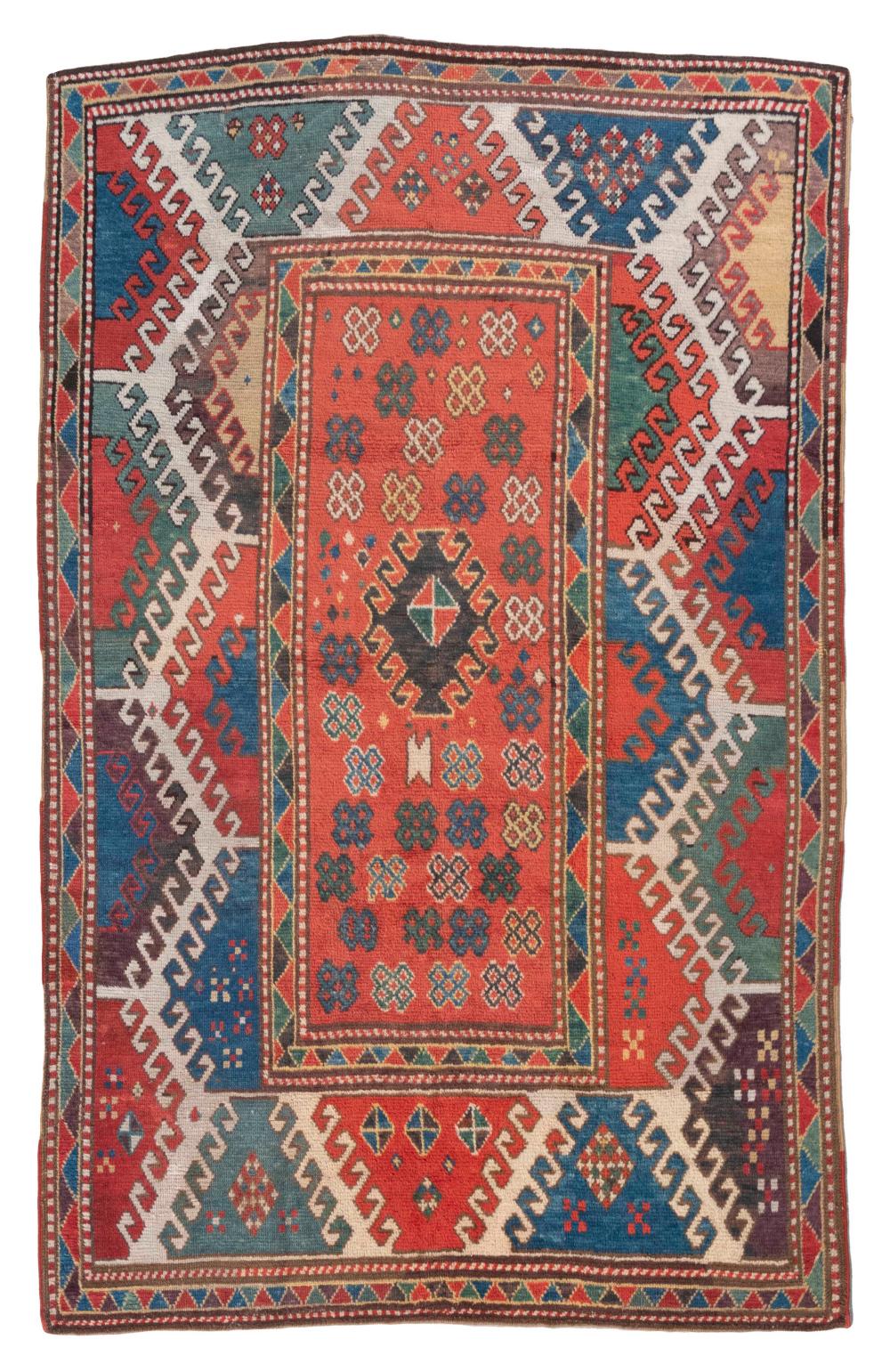 ORIENTAL RUG: KAZAK 4'7" X