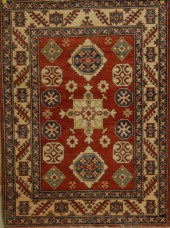 ORIENTAL RUG: KAZAK DESIGN3'8