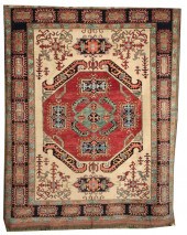 ORIENTAL RUG: KAZAK DESIGN6'8