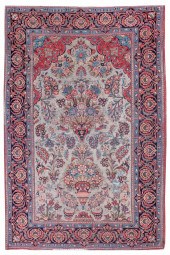 ORIENTAL RUG: KESHAN PRAYER 4'