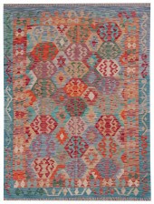 ORIENTAL RUG: KILIM 4'10" X 6'