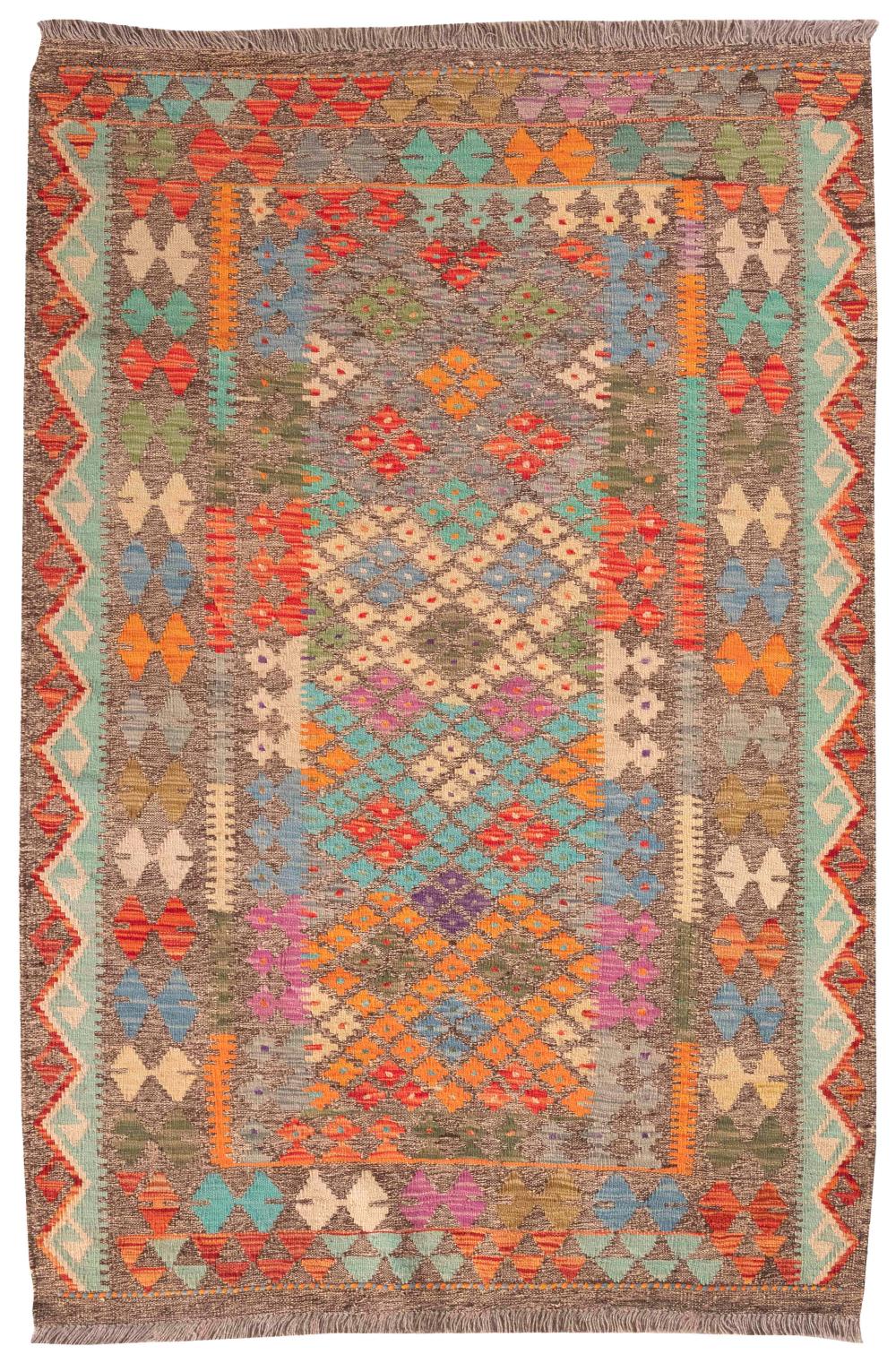 ORIENTAL RUG: KILIM 4'2" X