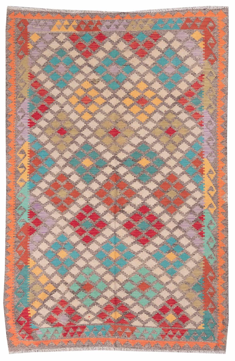 ORIENTAL RUG: KILIM 5'5" X