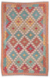 ORIENTAL RUG: KILIM 5'5" X 8'0
