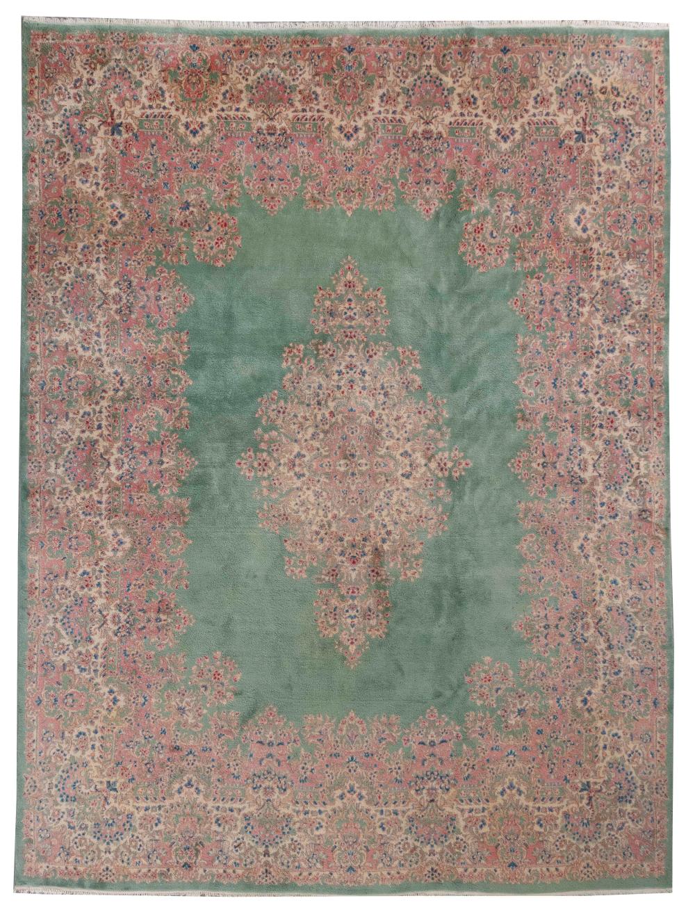 ORIENTAL RUG: KIRMAN 10'3" X