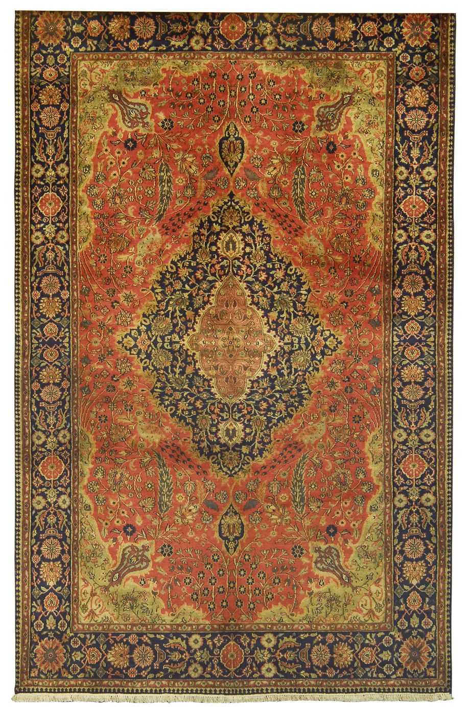 ORIENTAL RUG: PERSIAN DESIGN5'0 x