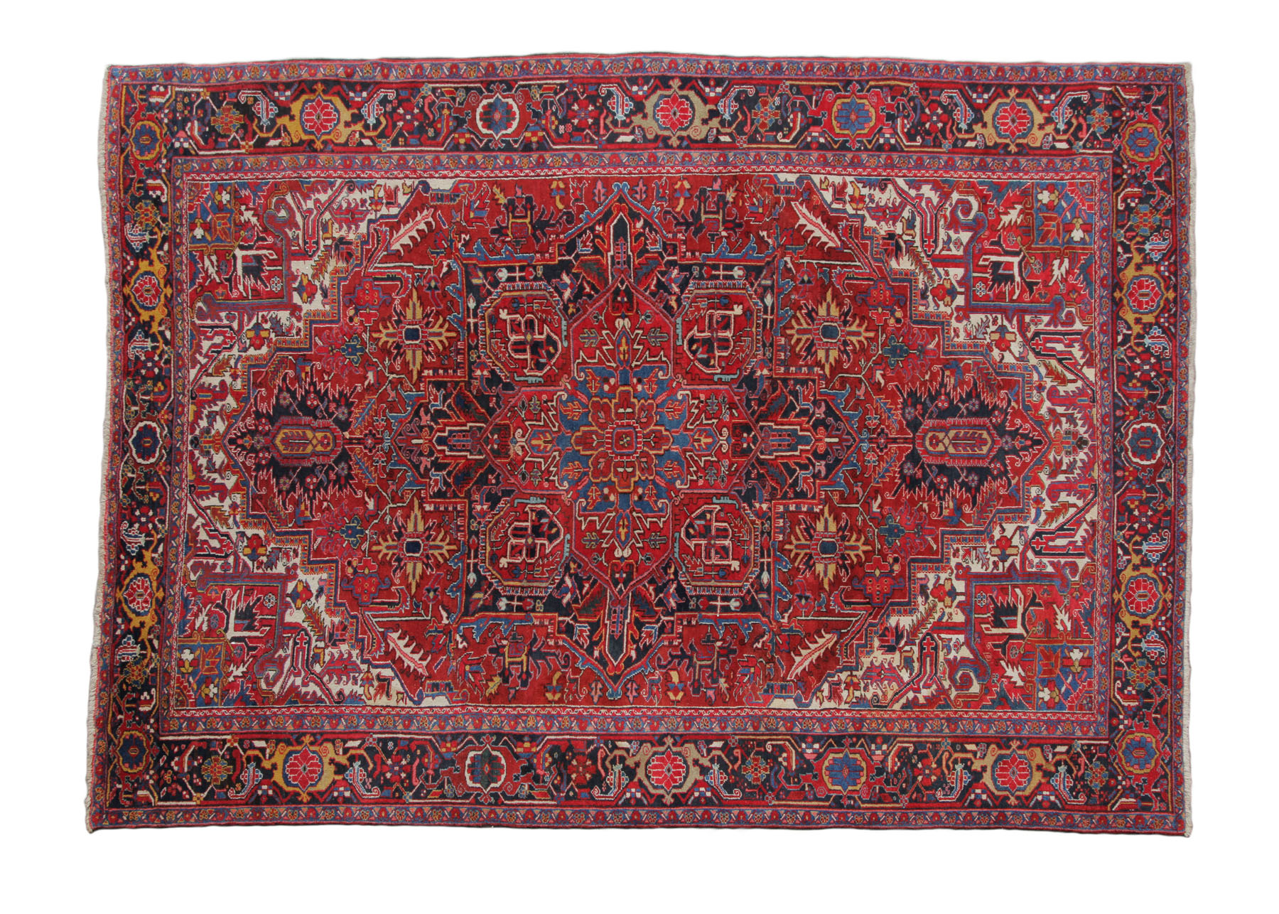 ORIENTAL RUG.  Room size Heriz. Red