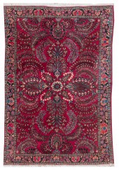 ORIENTAL RUG: SAROUK 3'5" X 4'