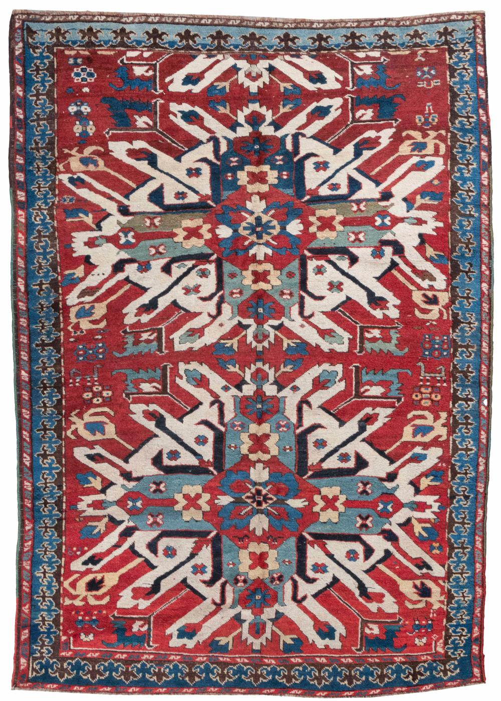 ORIENTAL RUG: SUNBURST KAZAK