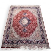 ORIENTAL SILK FLORAL RUGDESCRI