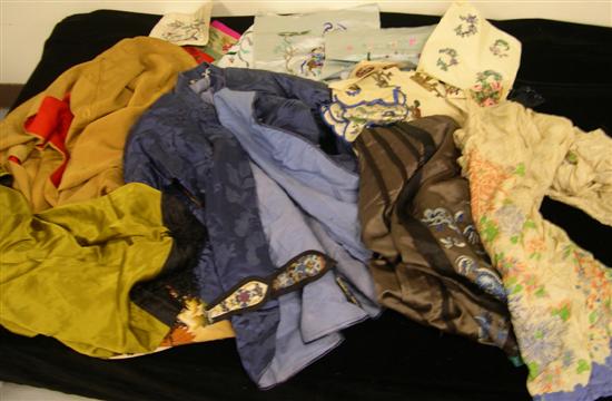 Oriental silk textiles including: a