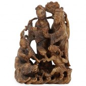ORIENTAL SOAPSTONE SCULPTUREDE