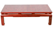 ORIENTAL STYLE CARVED RED LACQ