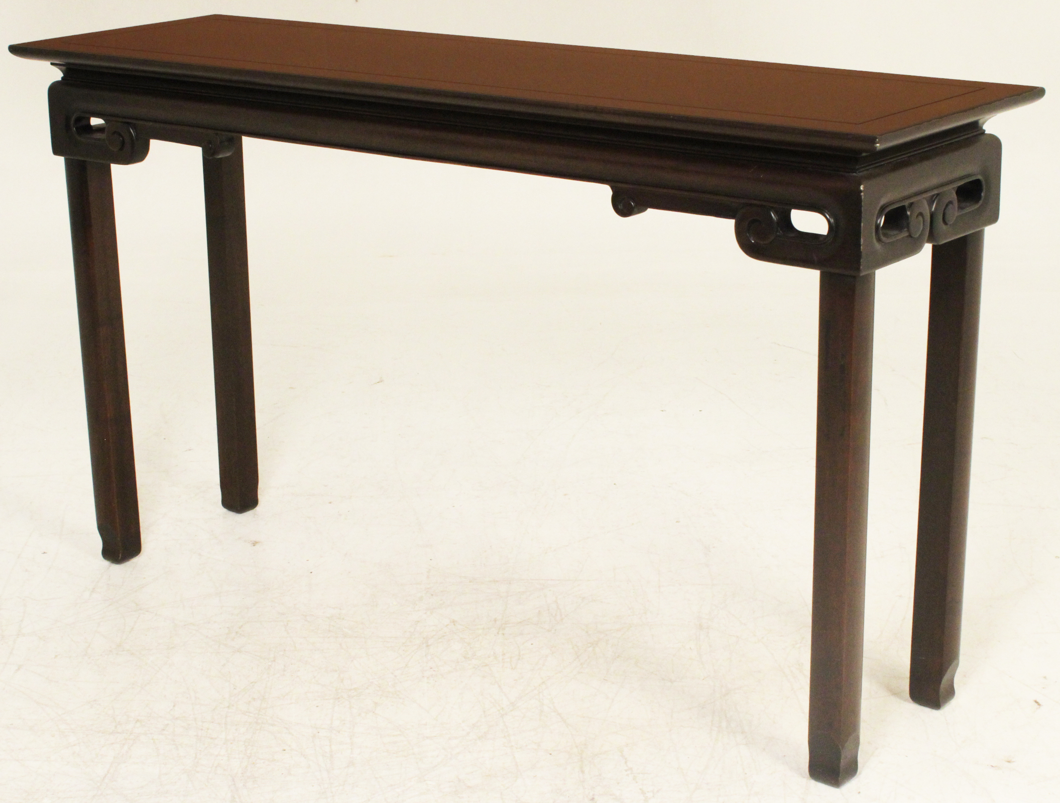 ORIENTAL STYLE EBONIZED CONSOLE