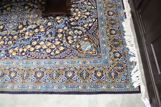 ORIENTAL STYLE RUG. Dark blue