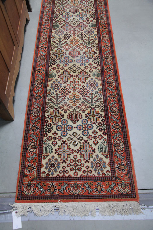 ORIENTAL STYLE RUNNER. Orange and