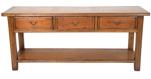 ORIENTAL STYLE THREE DRAWER HALL