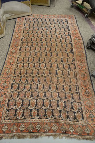 ORIENTAL THROW RUG, 4' 6" X 8'