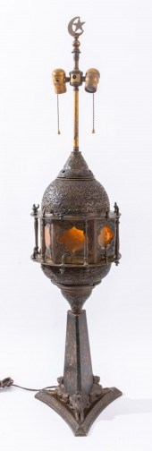 ORIENTALIST BRASS BRONZE AND M