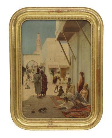 ORIENTALIST OLEOGRAPH ON CANVAS