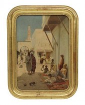 ORIENTALIST OLEOGRAPH ON CANVA