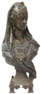 ORIENTALIST PATINATED METAL BU