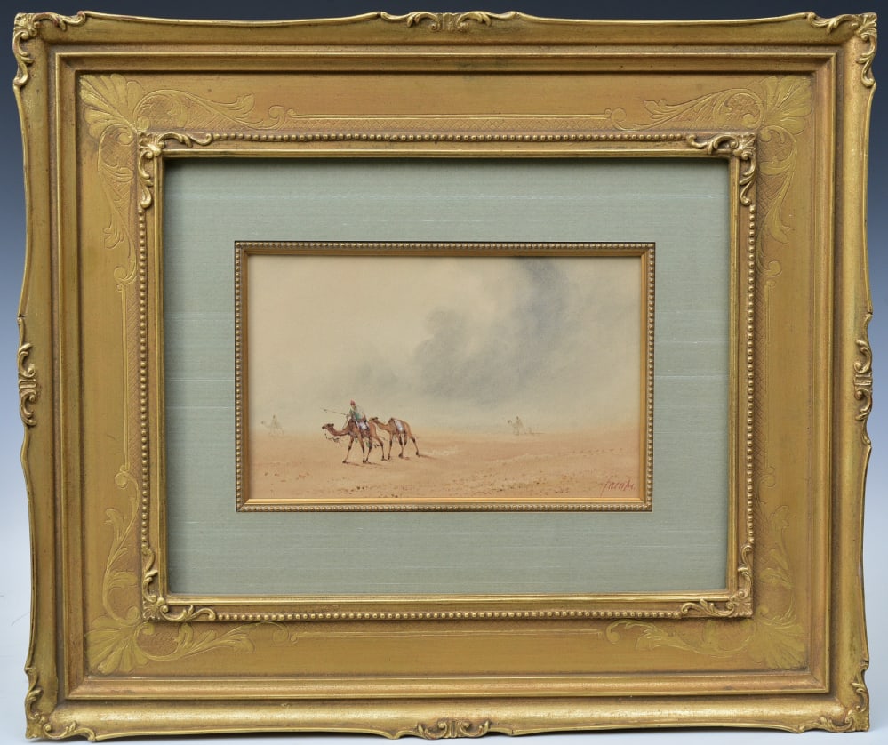 ORIENTALIST SCHOOL, BEDOUINS RIDING