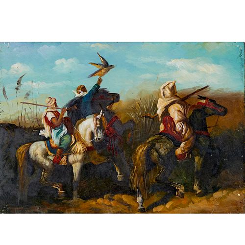 ORIENTALIST SCHOOL, OIL ON