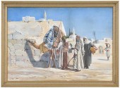 ORIENTALIST WATERCOLOR, SWORD