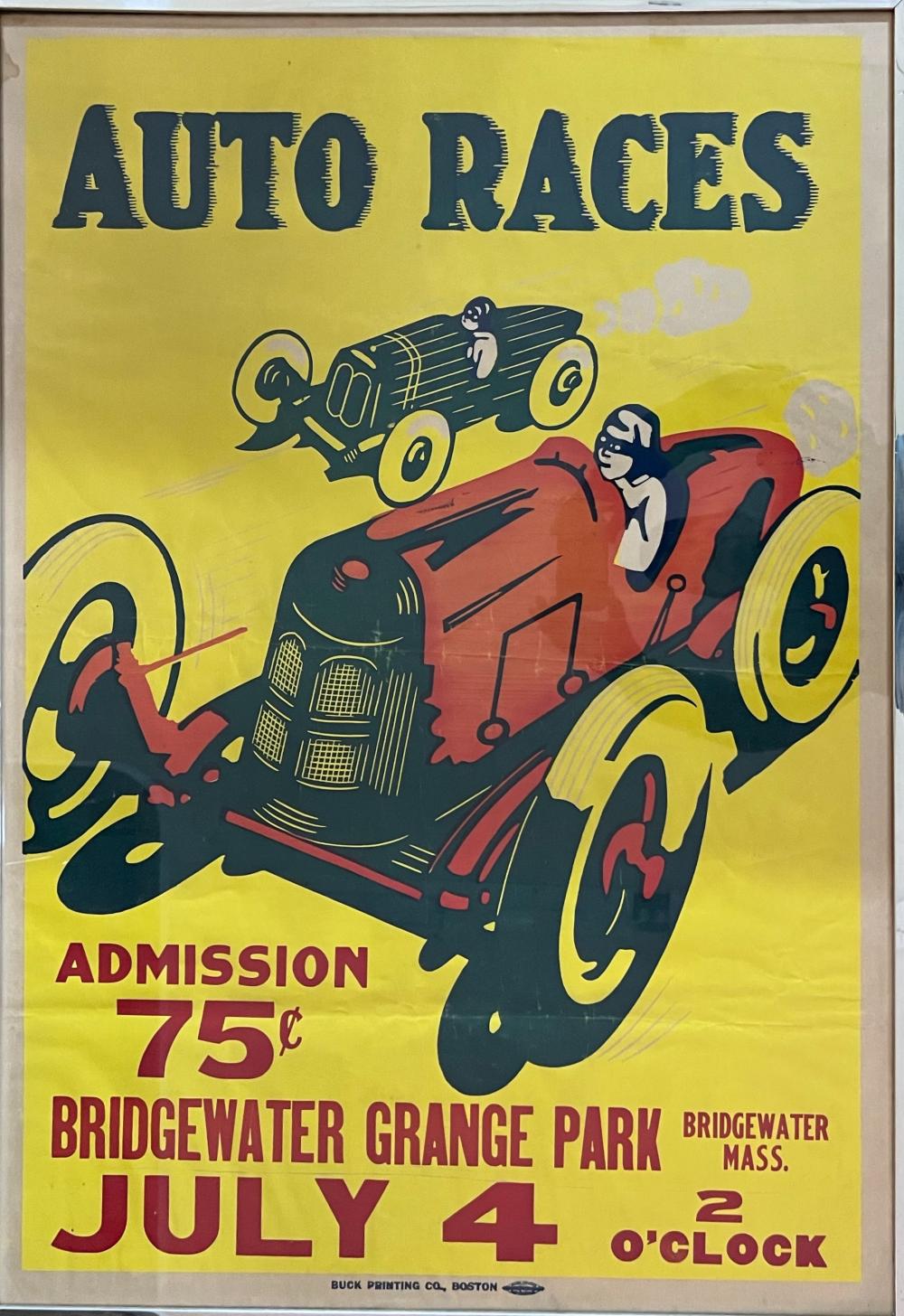 ORIGINAL 1930 BRIDGEWATER MA RACE