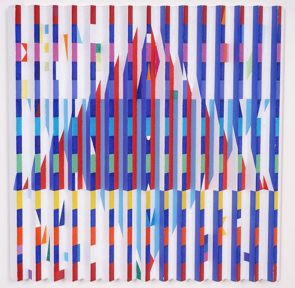 ORIGINAL 3-D YAACOV AGAM PAINTING