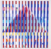 ORIGINAL 3-D YAACOV AGAM PAINT