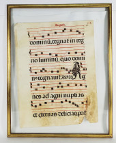 ORIGINAL ANTIQUE ANTIPHONARY P