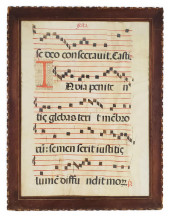 ORIGINAL ANTIQUE ANTIPHONARY P