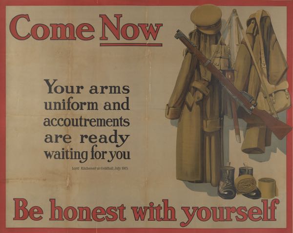 ORIGINAL BRITISH WWI RECRUITMENT