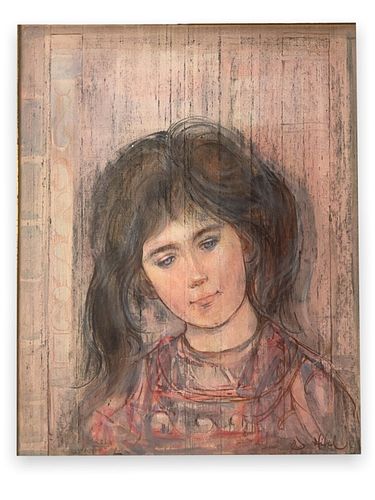 ORIGINAL EDNA HIBEL PAINTING ON