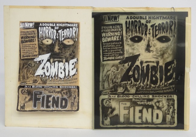 Original painted Horror Movie art