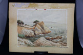 ORIGINAL WATERCOLOR, UNTITLED,