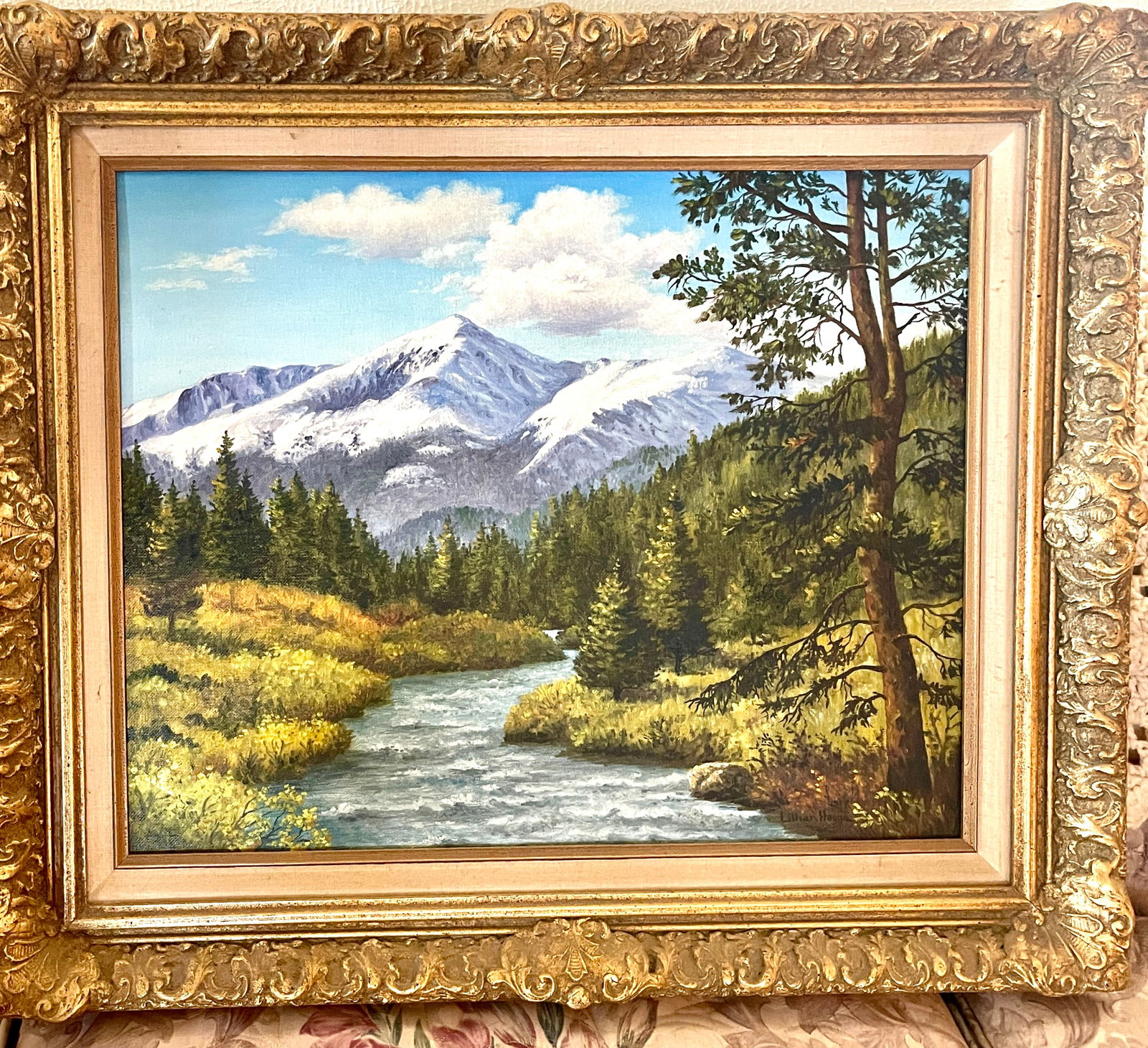 ORIGIONAL "LILLIAN HAUGUE" OIL ON
