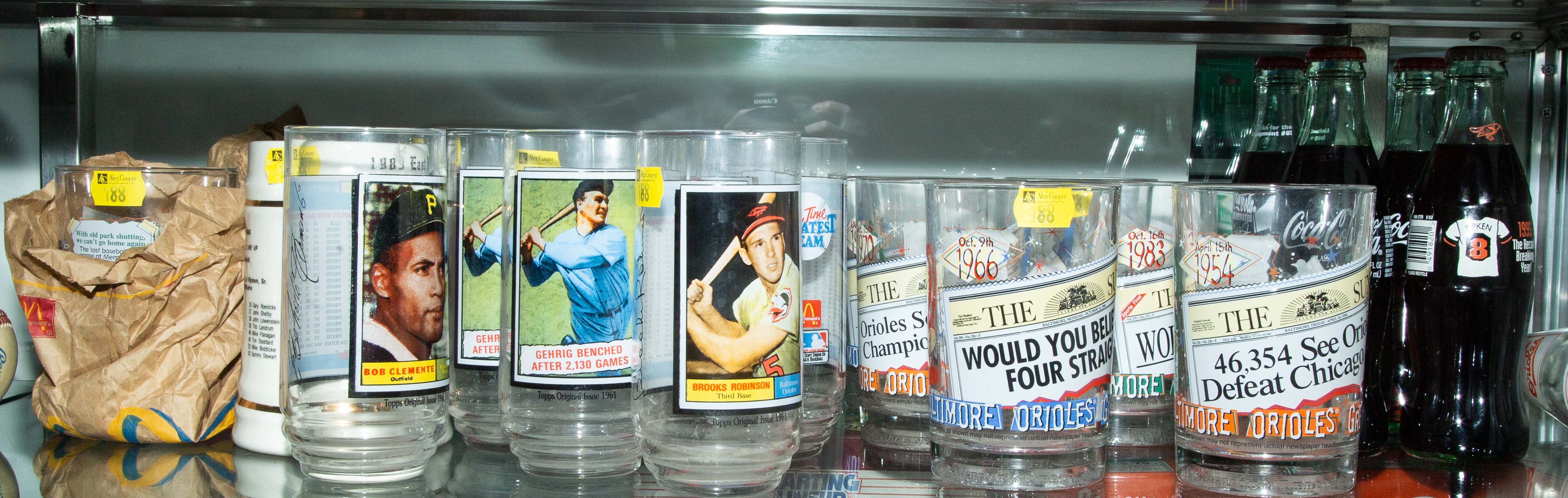 ORIOLES & OTHER SOUVENIR GLASSES
