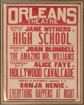ORLEANS THEATRE MOVIE POSTER C