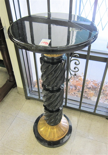 ORMOLU AND BLACK PORFIDO MARBLE