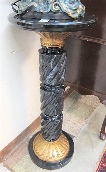 ORMOLU AND BLACK PORFIDO MARBLE