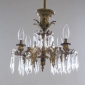 ORMOLU & CRYSTAL CHANDELIERAn