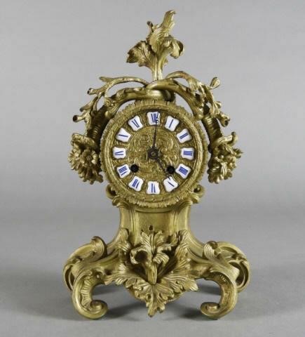 ORMOLU MANTEL CLOCK BY HENRI