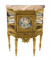 +ORMOLU MARBLE TOP JEWELRY/TRI