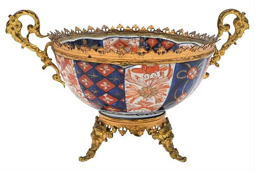ORMOLU MOUNTED IMARI SMALL BOWL,