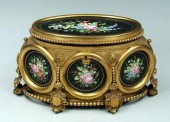 Ormolu mounted jewelry cask, h