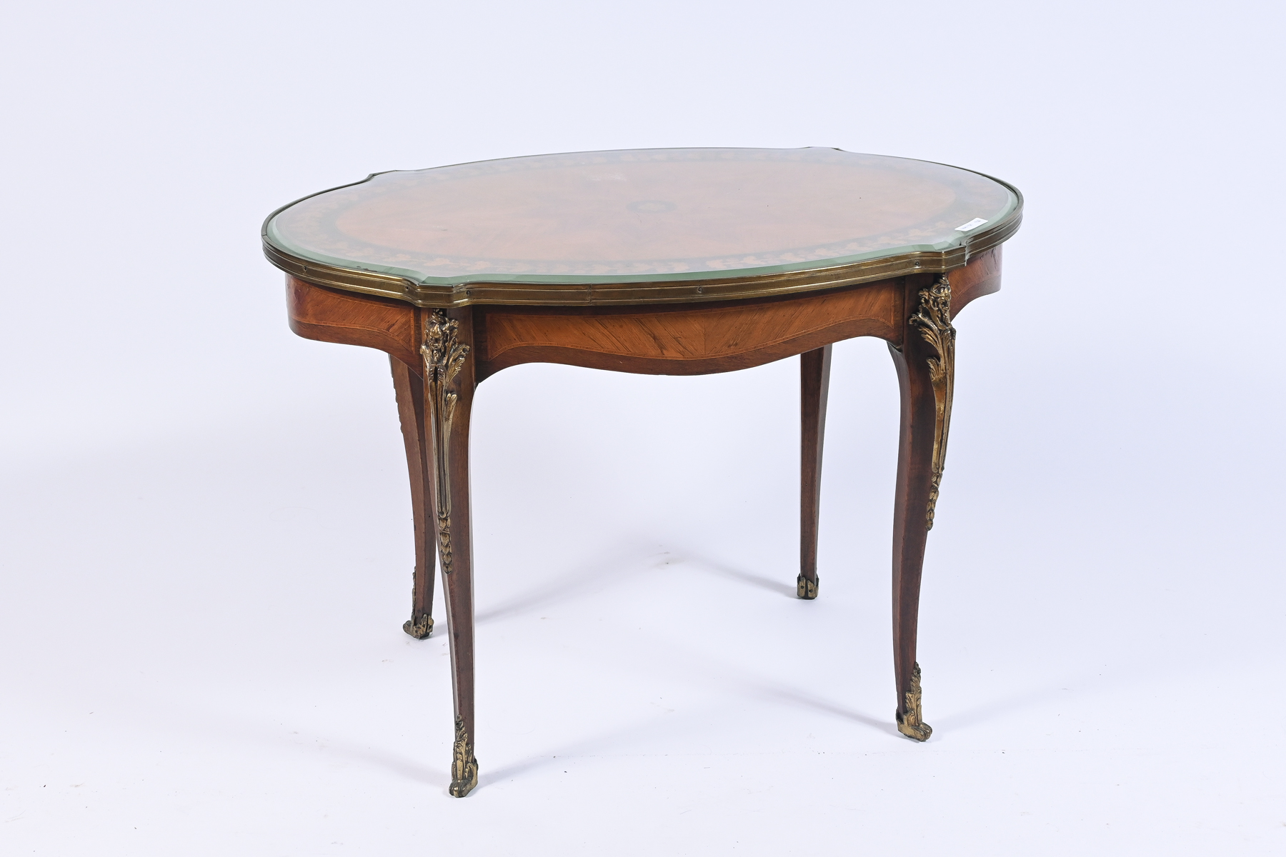 ORMOLU MOUNTED MARQUETRY COFFEE